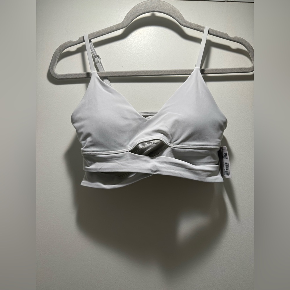 Lululemon Athletica White Twist-Front Bra